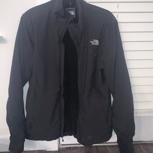 North face lined zip up jacket